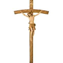 Cristo Pisa en cruz arqueada